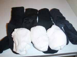 socks organized